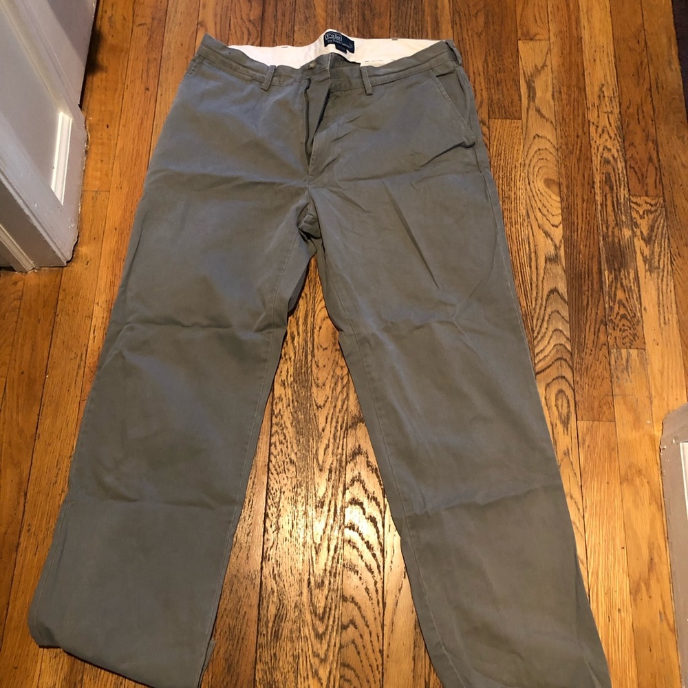 Men’s polo Ralph Lauren khaki pants